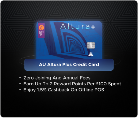 AU Altura Plus ക്രെഡിറ്റ് കാർഡ്